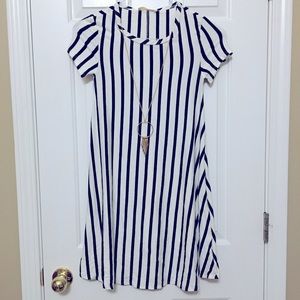Black & White Casual Stripes dress